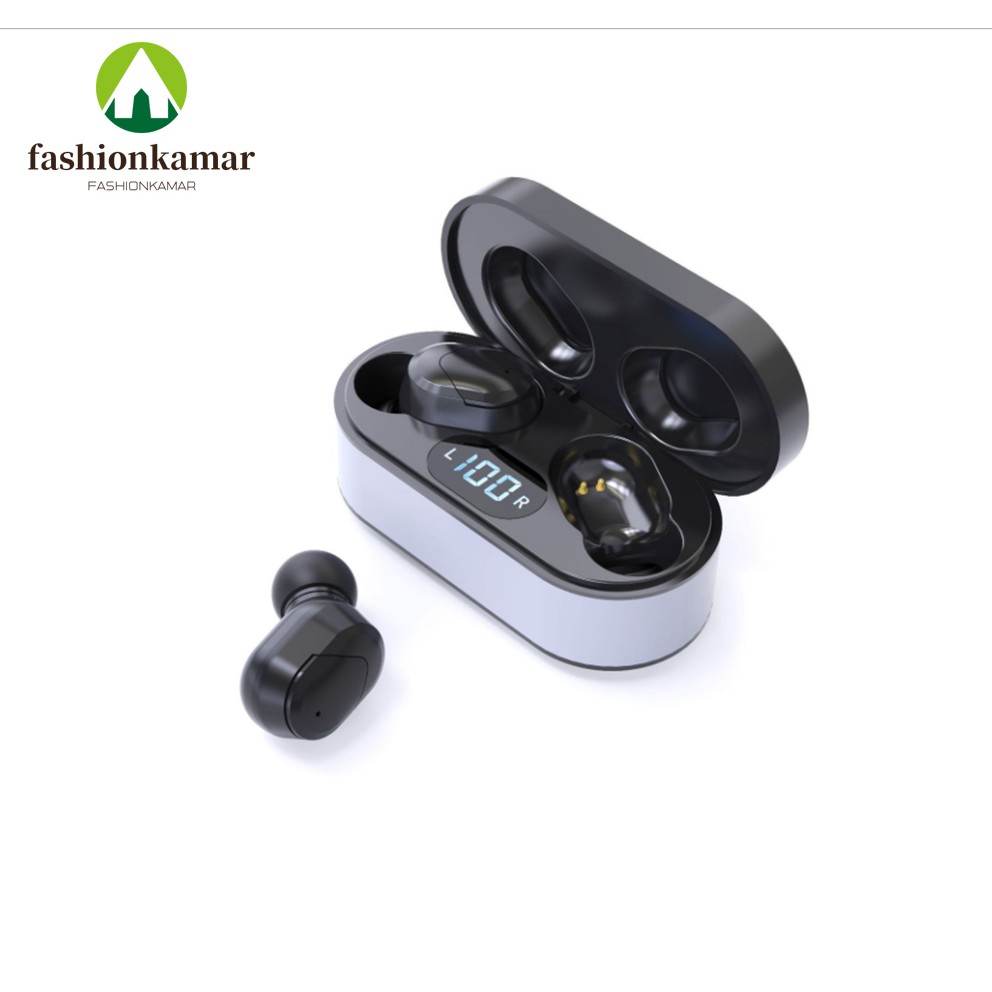 Earphone Wireless Bluetooth untuk Android &amp; iPhone Versi Bluetooth 5.0 Model JS1