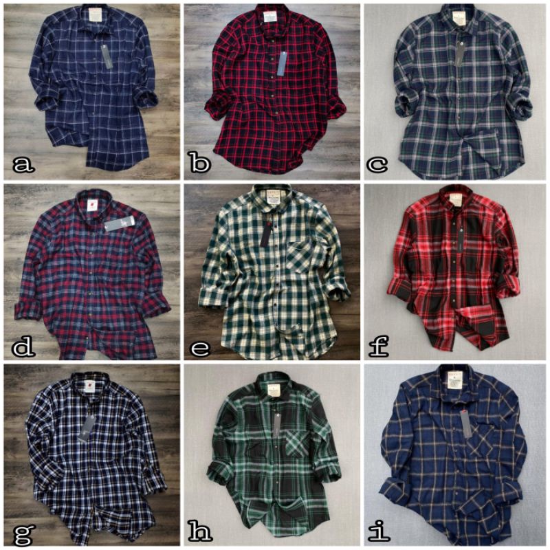 KEMEJA FLANEL LENGAN PANJANG PRIA ilefen tuelef  kemeja flannel premium kemeja cowok casual