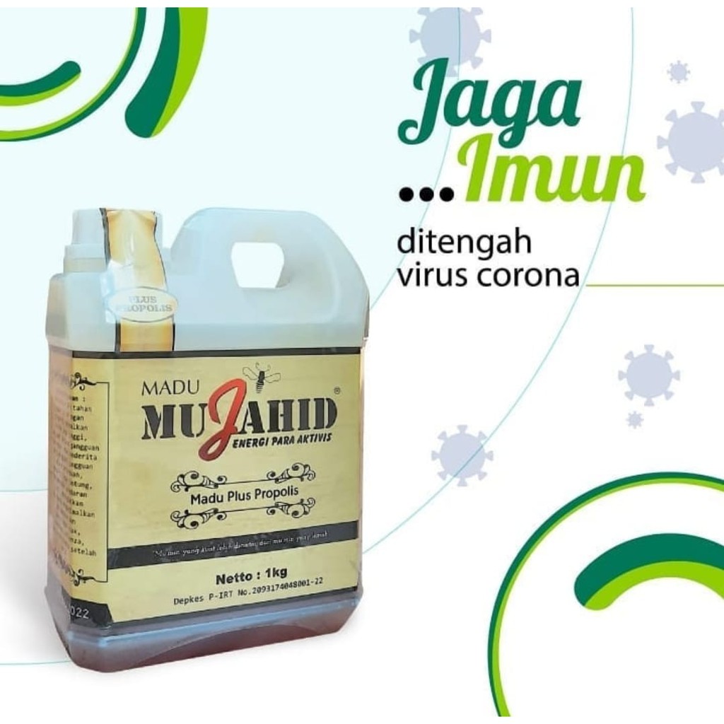 

Madu Hutan Mujahid Plus Propolis / Mujahid Hitam Super 1 Kg Planet Herbal (Kemasan Baru)