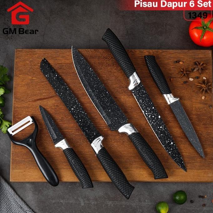 

Gm Bear Set Pisau Dapur Isi 6 Pcs 1349-Knife Set 6 Pcs Marfazizi