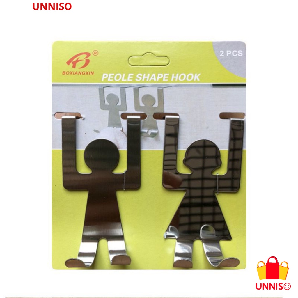 UNNISO - People Shape Hook Gantungan Kait Motif Orang PSH1