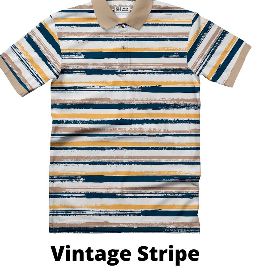 ID R7d7C-- VISTULA Kaos Polo Wangki Printing - Vintage Stripe