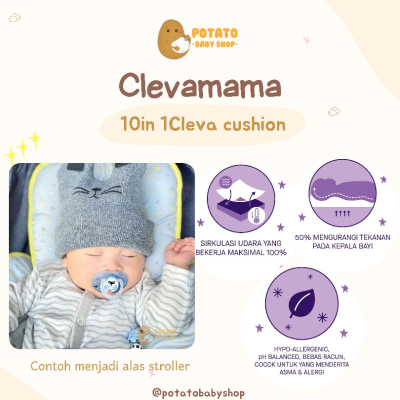 Clevamama ClevaCushion 10in1 / nursing pillow / alas stroller