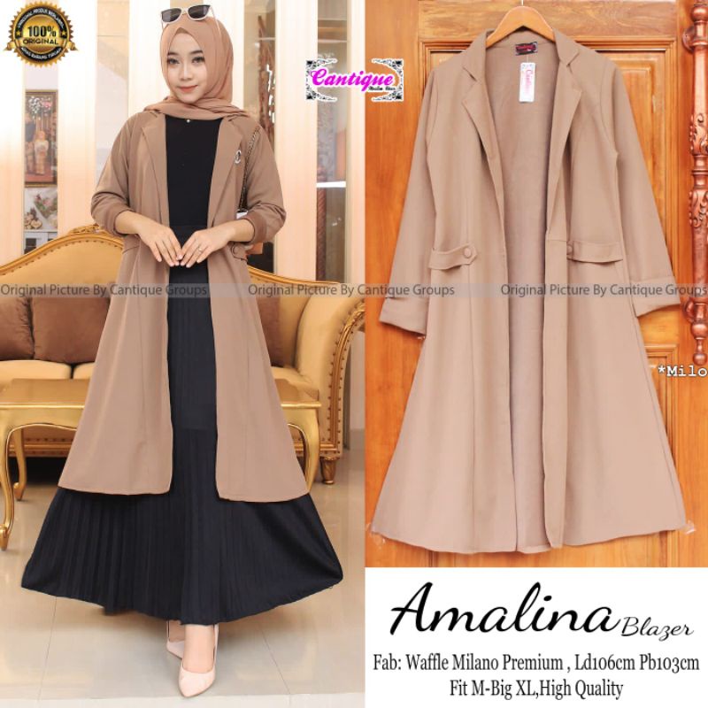 AMALINA BLAZER BY CANTIQUE (BLAZER MUSLIMAH) Blazer wanita rekomended