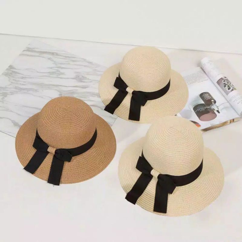 Topi Pantai Wanita bulat