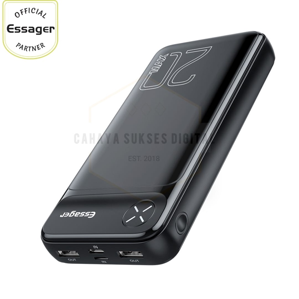 Powerbank Essager ES-D017 20000mAh 22.5W 3 Output Fast Charging
