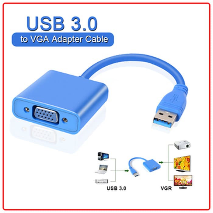 USB 3.0 TO VGA with CD Converter Adapter