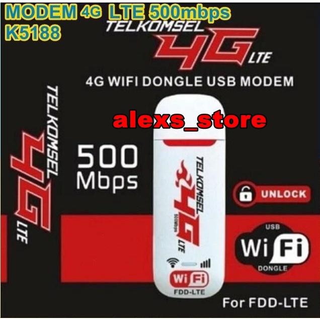Modem Wifi Mifi 4G LTE Modem USB 500mbps Unlock Xidol K5188