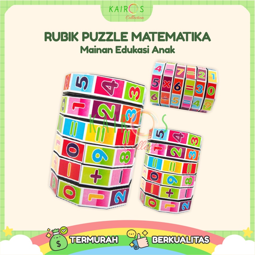 Puzzle Rubik Anak Belajar Berhitung Matematika