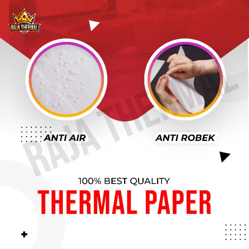 

InJO KERTAS STICKER THERMAL 100x100 mm 500 LEMBAR / LABEL THERMAL / STICKER LABEL THERMAL RESI 500