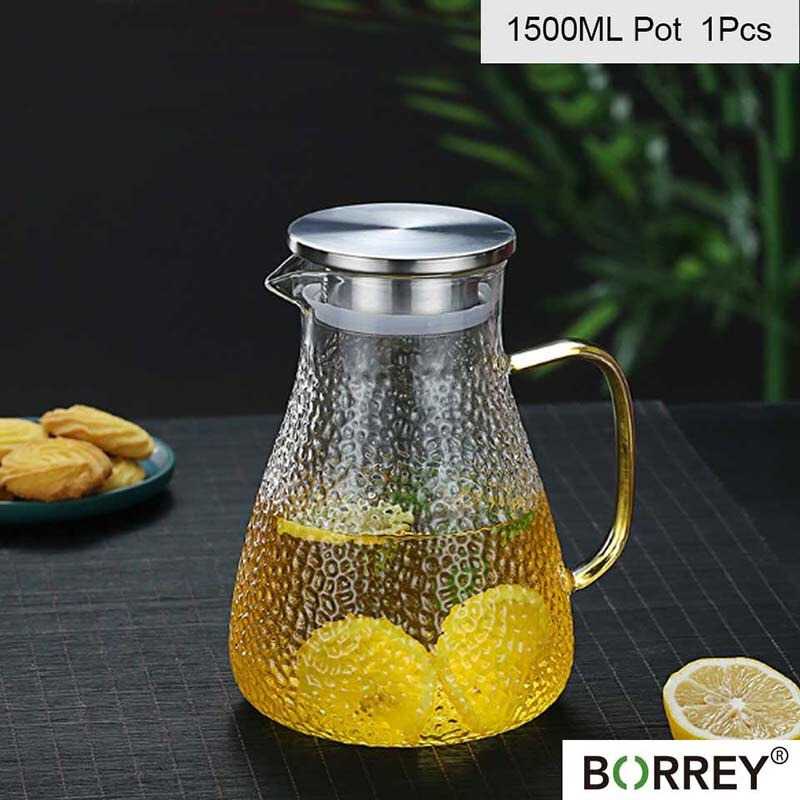 BORREY Teko Pitcher Teh Chinese Teapot Borosilicate Glass - BR-271