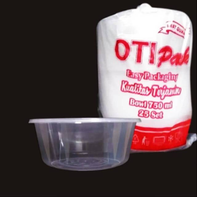 Thinwall bulat 750ml/mangkok 750ml