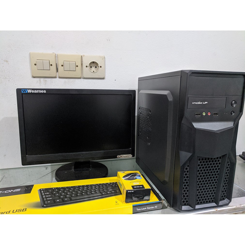 KOMPUTER SEPAKET RAM 4GB DDR3 HDD 500GB SIAP PAKAI