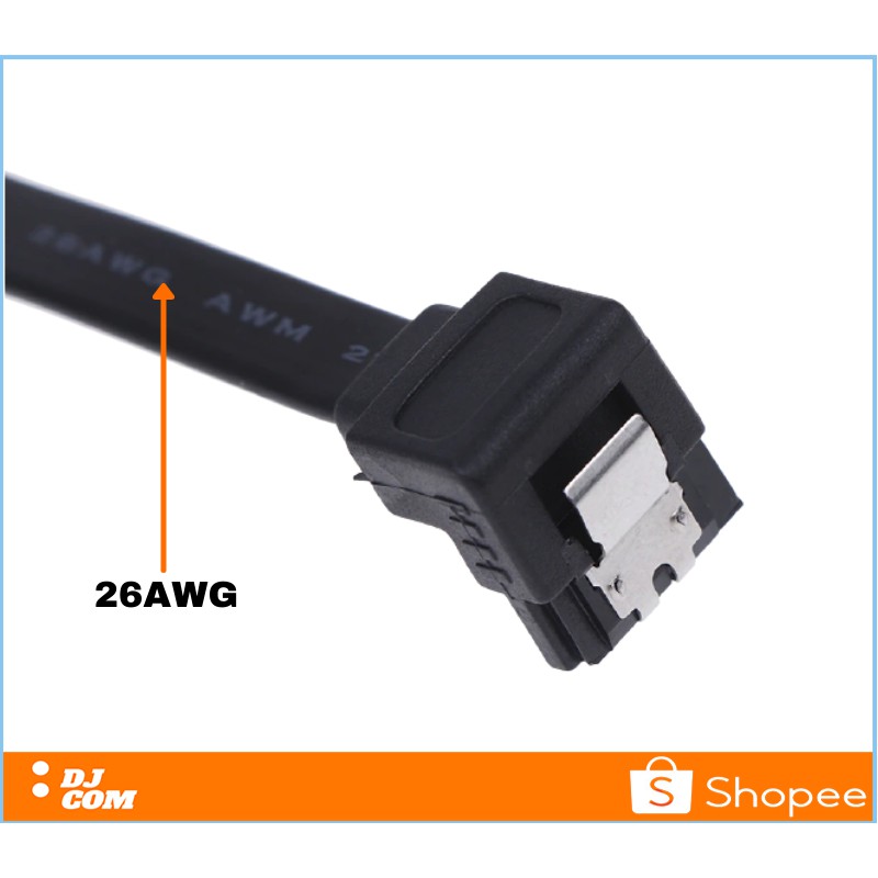 Kabel SATA 3 Hardisk Internal SSD Laptop PC Komputer 6Gbps Bentuk Colokan L Siku Sudut Kanan 90 Derajat