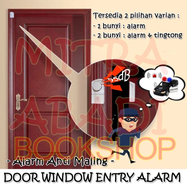 Alarm Anti Maling / Door Window Entry Alarm Home Security Alarm