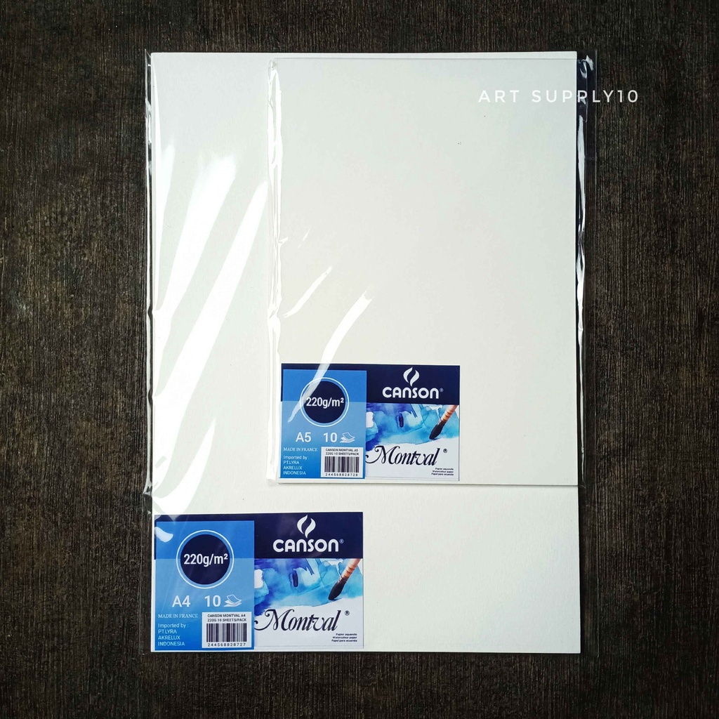 

Canson Montval 220g A4 / A5 / A6 - 10 Lembar