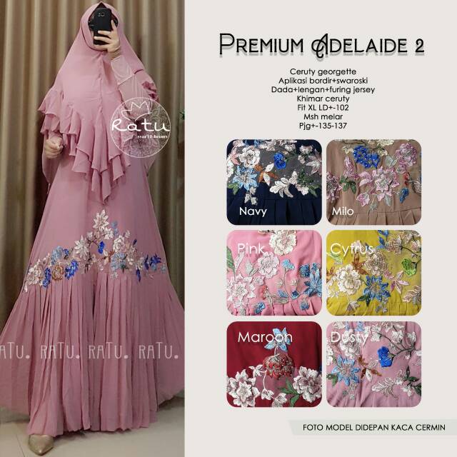 PREMIUM ADELAIDE 2 GAMIS SYARI MURAH SOLO