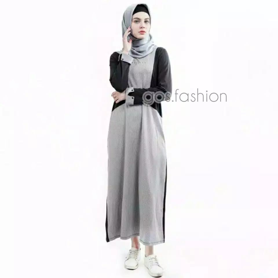 gof CRESSIDA GAMIS Fashion Muslim Dress Muslimah Gamis Wanita Polos Motif Bagus Original Kekinian