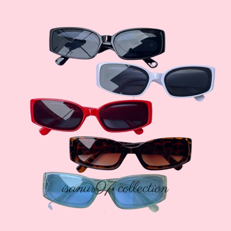 ISANUR97 - Beachwalk Sunglasses | Kacamata Wanita Persegi Panjang Sunglasses Women