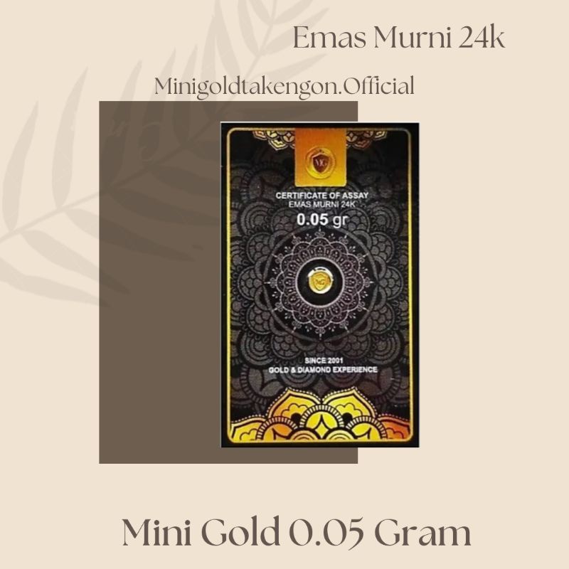 Mini Gold 0.05 Gram ( Emas Murni 24K )