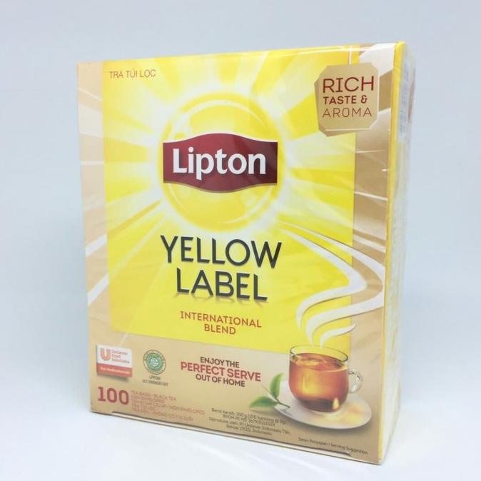 

TERLARIS Lipton Yellow Tea Label 100 Unenvelope/MINUMAN COLLAGEN/MINUMAN YOYIC/MINUMAN DIET/MINUMAN PEMUTIH BADAN/MINUMAN KOREA/MINUMAN KEMASAN/MINUMAN KALENG/MINUMAN KOTAK/MINUMAN SEHAT HERBAL/MINUMAN SEHAT UNTUK TUBUH/MINUMAN SEHAT ORGANIC/MINUMAN SEHAT