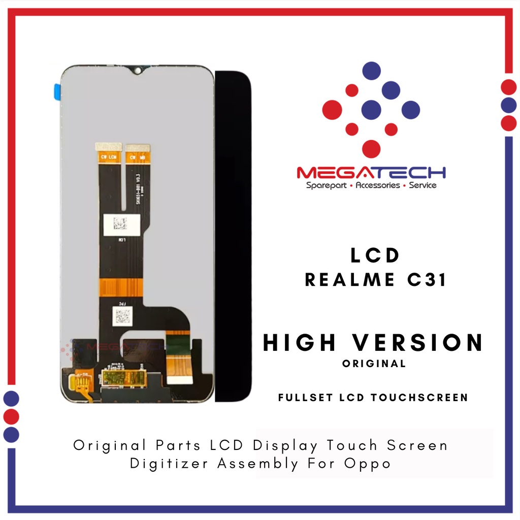 LCD Realme C31 Fullset Touchscreen - ORI