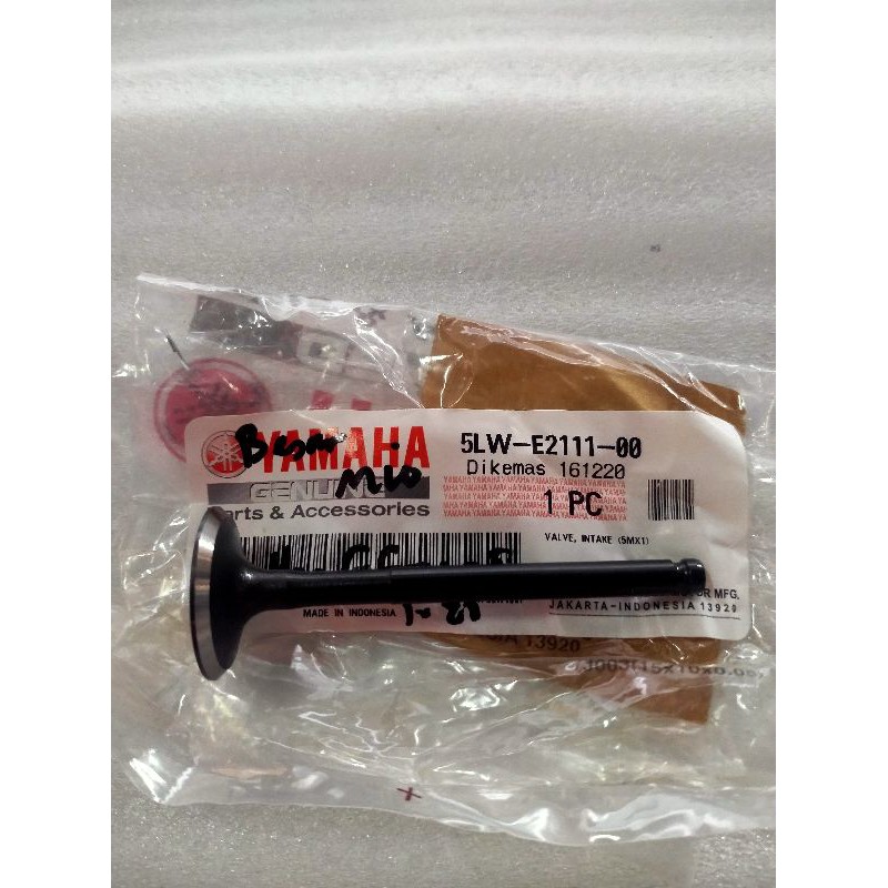 Klep (valve) In/besar original Yamaha untuk motor Mio. 5lw-e2111-00