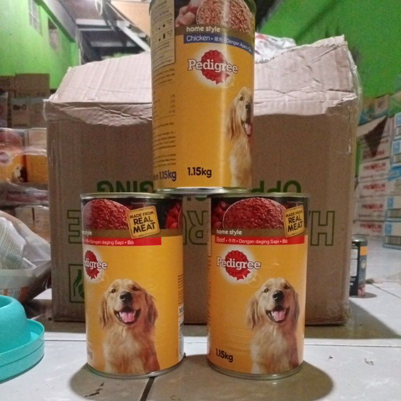 pedigree kaleng 1,15kg chikent &amp; beff