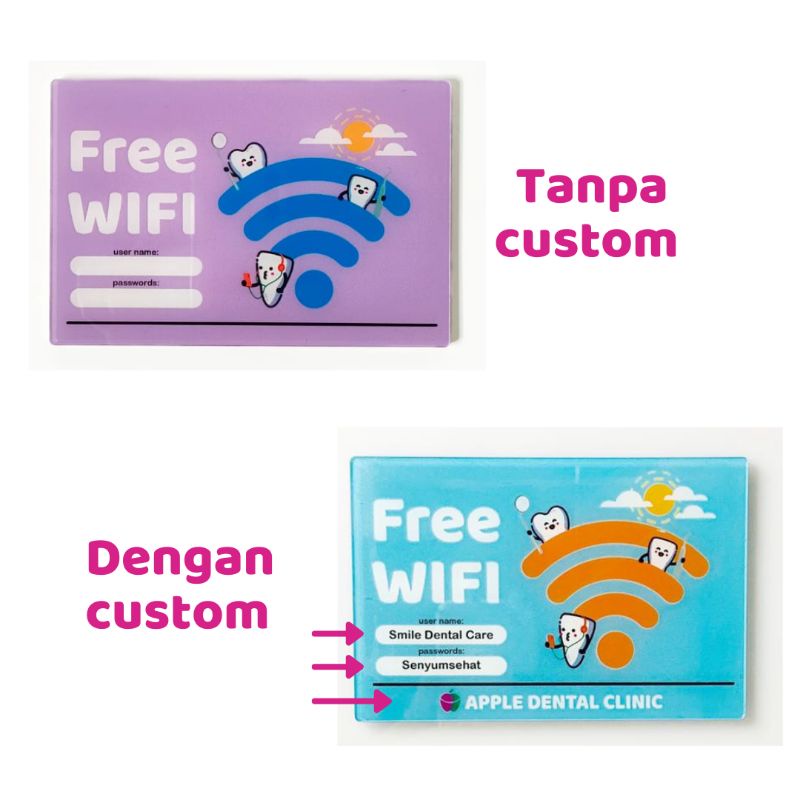 

Sign Board FREE WIFI Aksesoris Klinik Gigi Gift drg Dekorasi Ruang Fasilitas Kesehatan gigi dan mulut Dentist