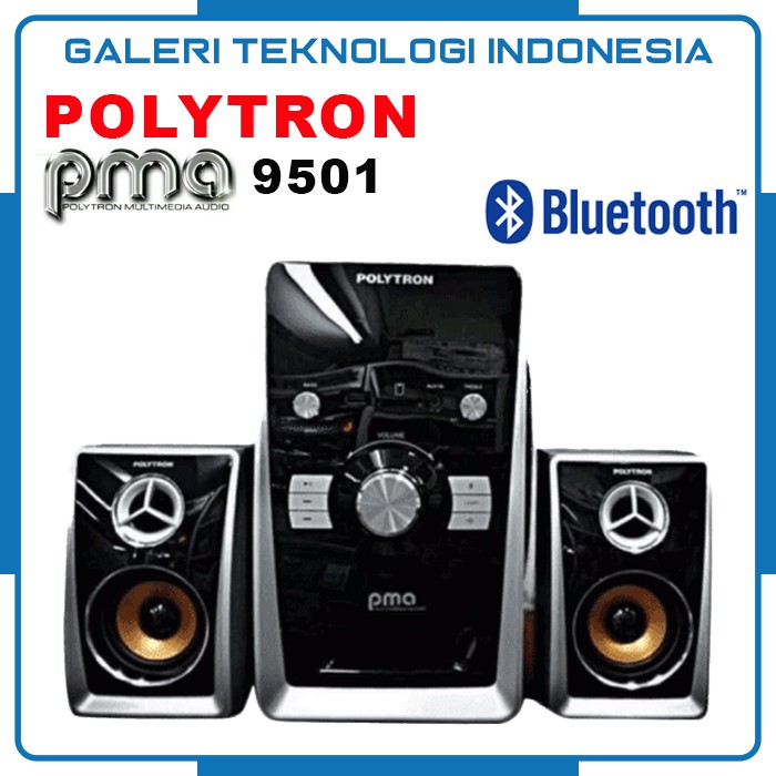 POLYTRON MULTIMEDIA AUDIO SPEAKER 9501 / PMA-9501 [ BLUETOOTH / AUX / USB / RADIO FM ]
