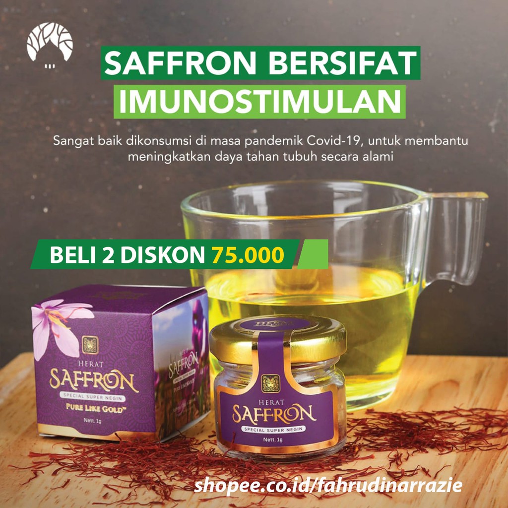 Saffron Super Negin Safron Original 100% dan Bpom