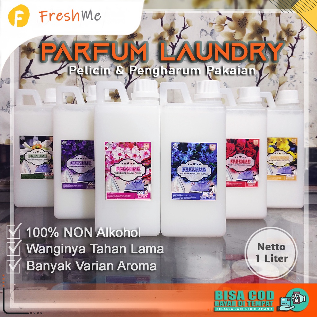 [COD] Parfum Pewangi Laundry 1 Liter Anti Bacterial | Parfum Laundry Tahan Lama | Pelicin Pakaian Laundry Murah