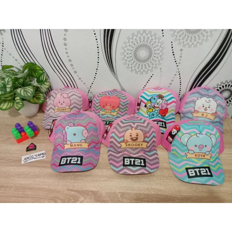 AM | Topi Baseball Anak Perempuan Seri K-Pop BTS usia 2-9thn-8