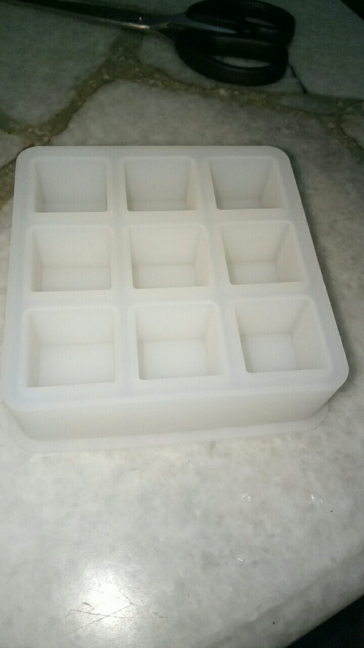 Cetakan Bentuk Kotak Bahan Resin Untuk Kristal Epoxy