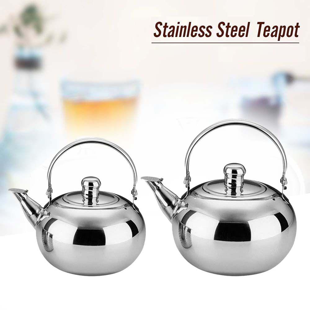 Nickolas1 Tea Kettle 1PC Removable Teh Dengan Saringan Filter Air Kopi Stainless Steel