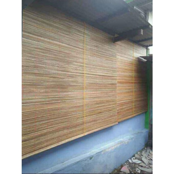 tirai bambu pelepah/bambu outdoor