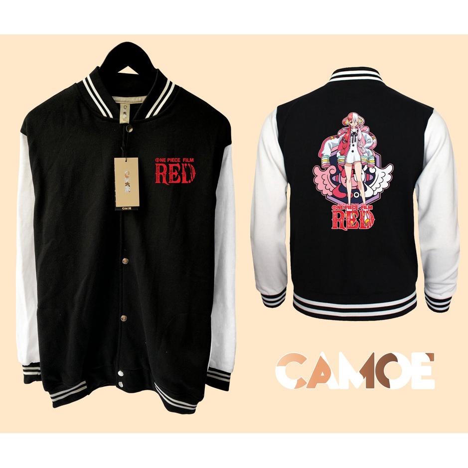 Jaket Baseball Varsity Anime One Piece RED Uta