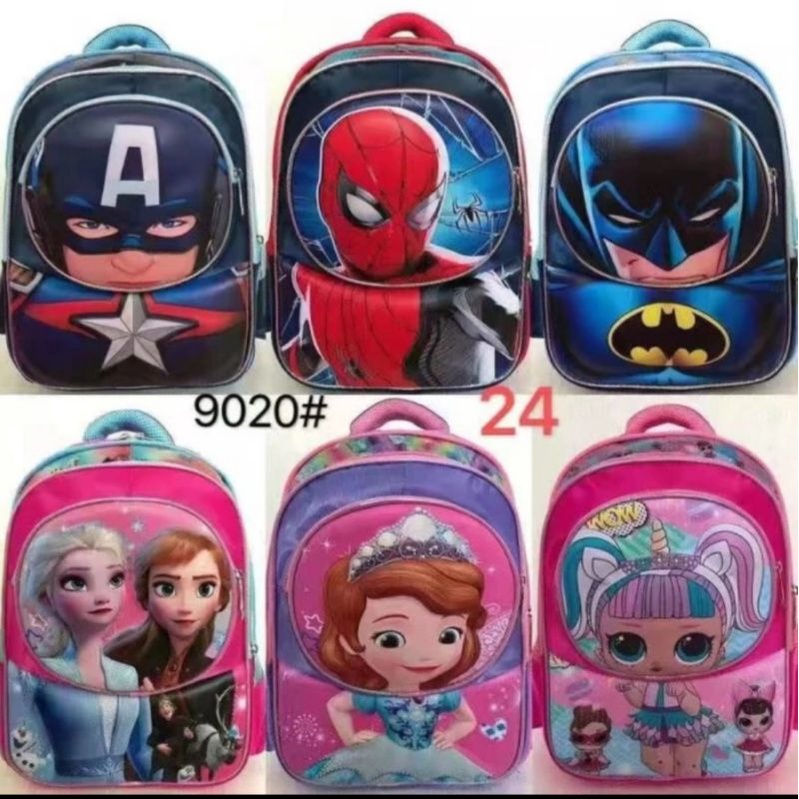 TAS Timbul TERMURAH Ransel Sekolah TK dan SD Anak Laki Laki/Perempuan karakter Motif 3D zoom Timbul import