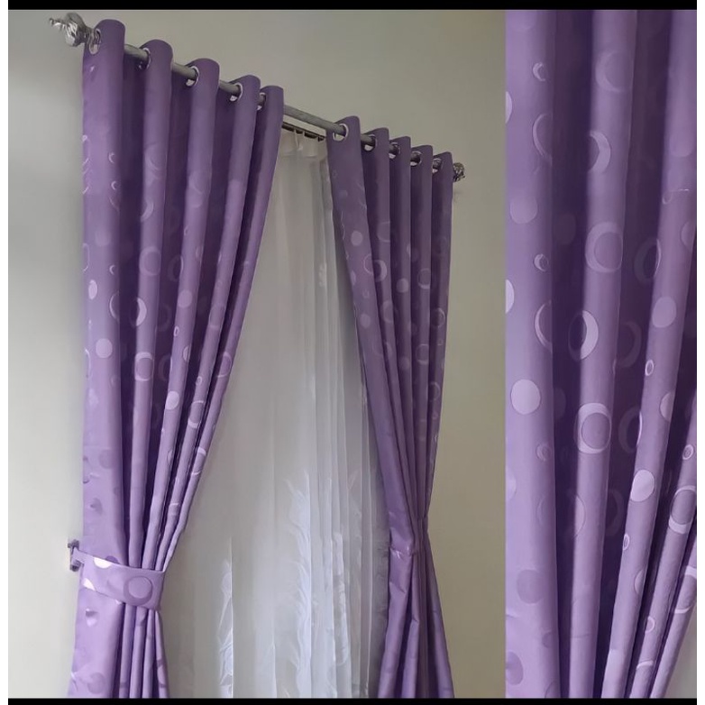 Gorden Motif Polkadot Minimalis Tinggi 2 Meter Gorden Jendela Panjang Gorden Pintu Kamar Gorden Jend