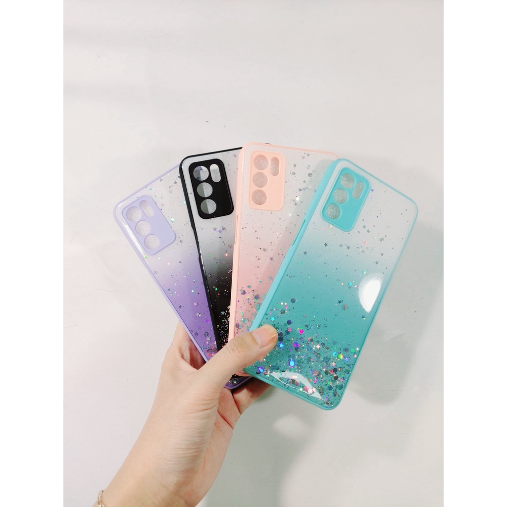 TPU Softcase Fuze Gliter Full Cover Case Oppo A16