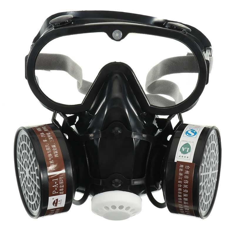 Kacamata + Masker Gas Respirator Full Face Anti-Dust Chemical