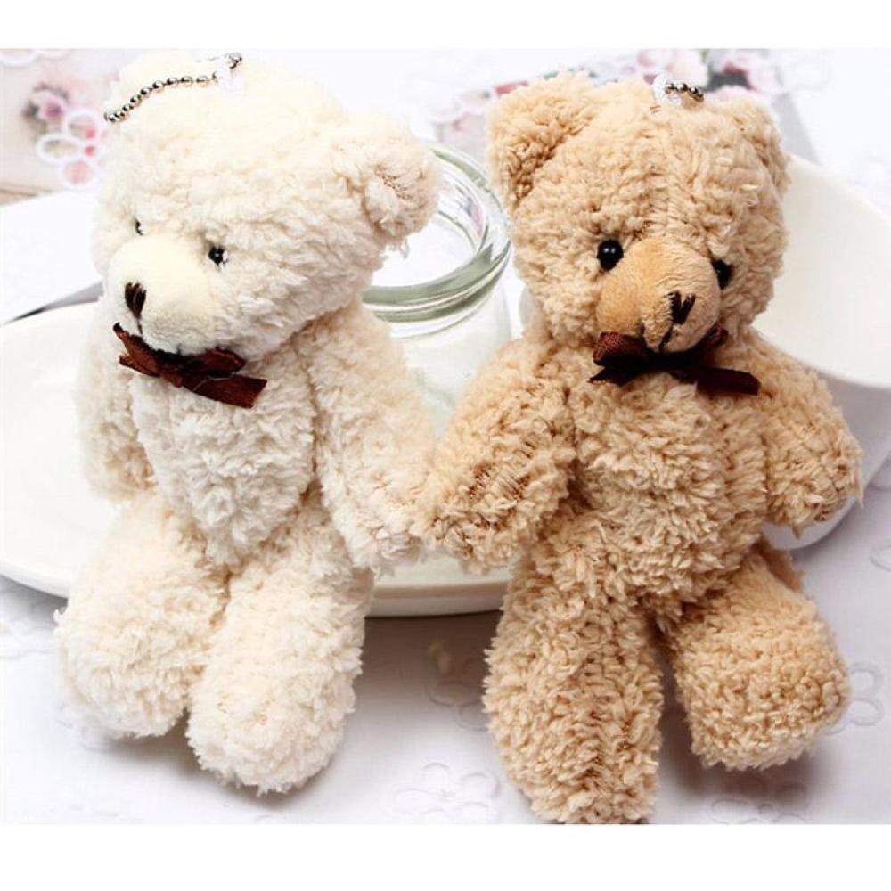 Timekey Boneka Stuffed Plush Beruang Teddy Mini 14CM Untuk Hadiah Natalpernikahan A5T1