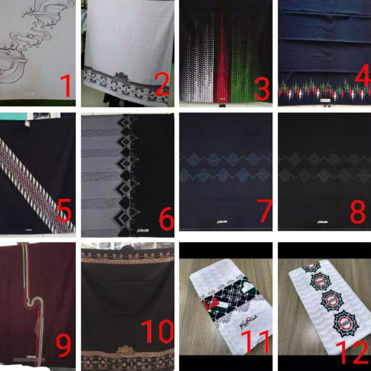 Harga Murah.. Sarung Rabbani INPAL Palestine Keren Harga Sarung Rabani Hitam Putih motif Palestina T