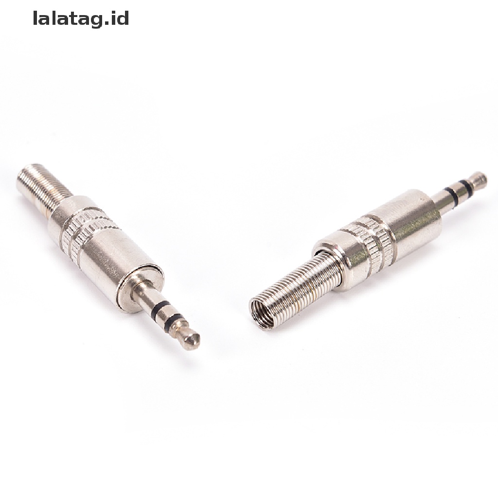 (Flyag) Jack Male 3.5mm 3 Pole Pengganti Untuk Headphone