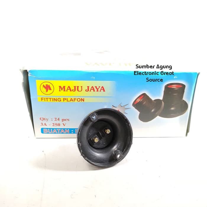 Maju Jaya Fitting Plafon Fiting Tempel Untuk Lampu Drat E27 MJ Murah G