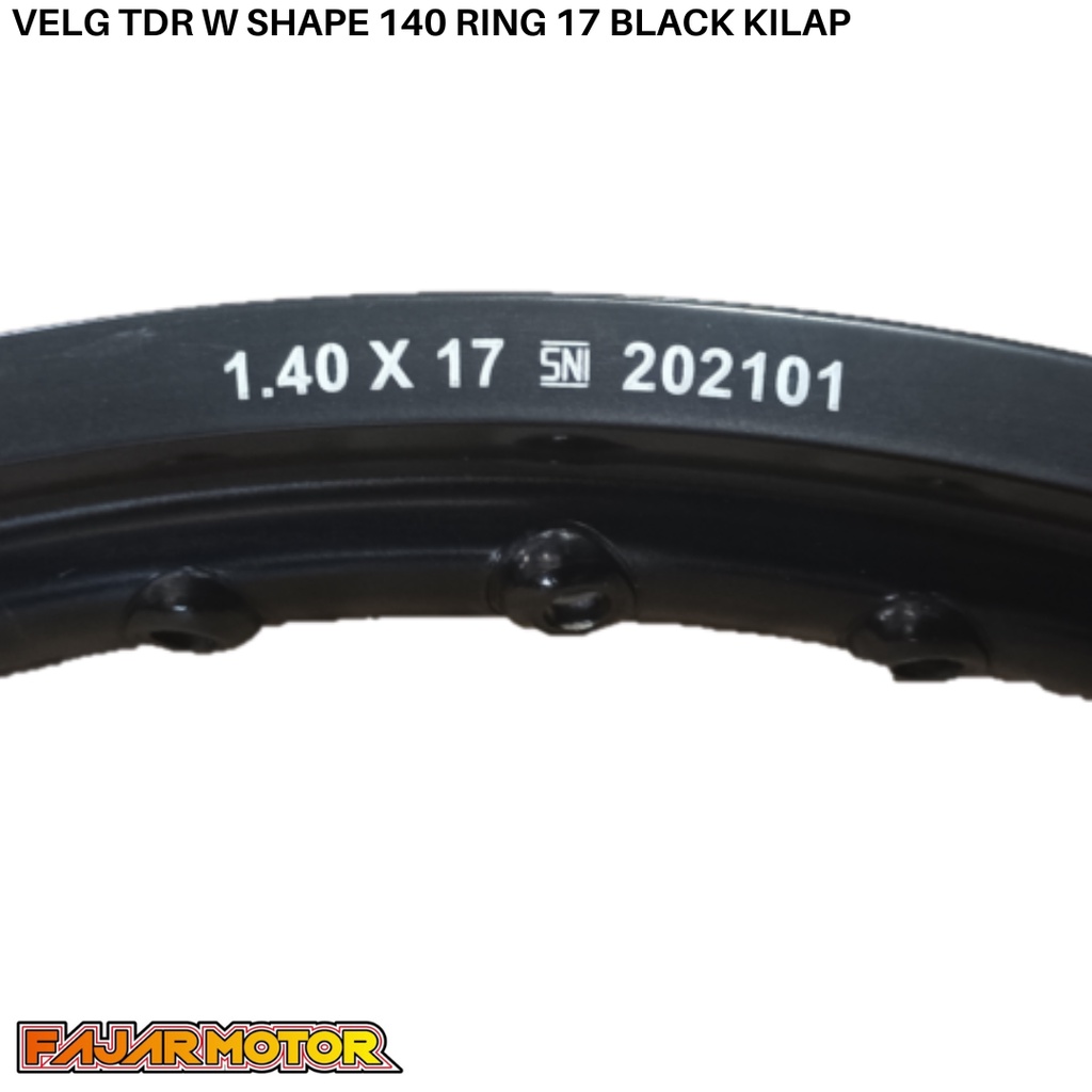 OBRAL VELG TDR W SHAPE KOTAK 140 RING 17 SILVER MATTEBLUE