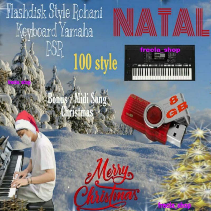 Flashdisk USB Style Natal Rohani Keyboard Yamaha PSR type S
