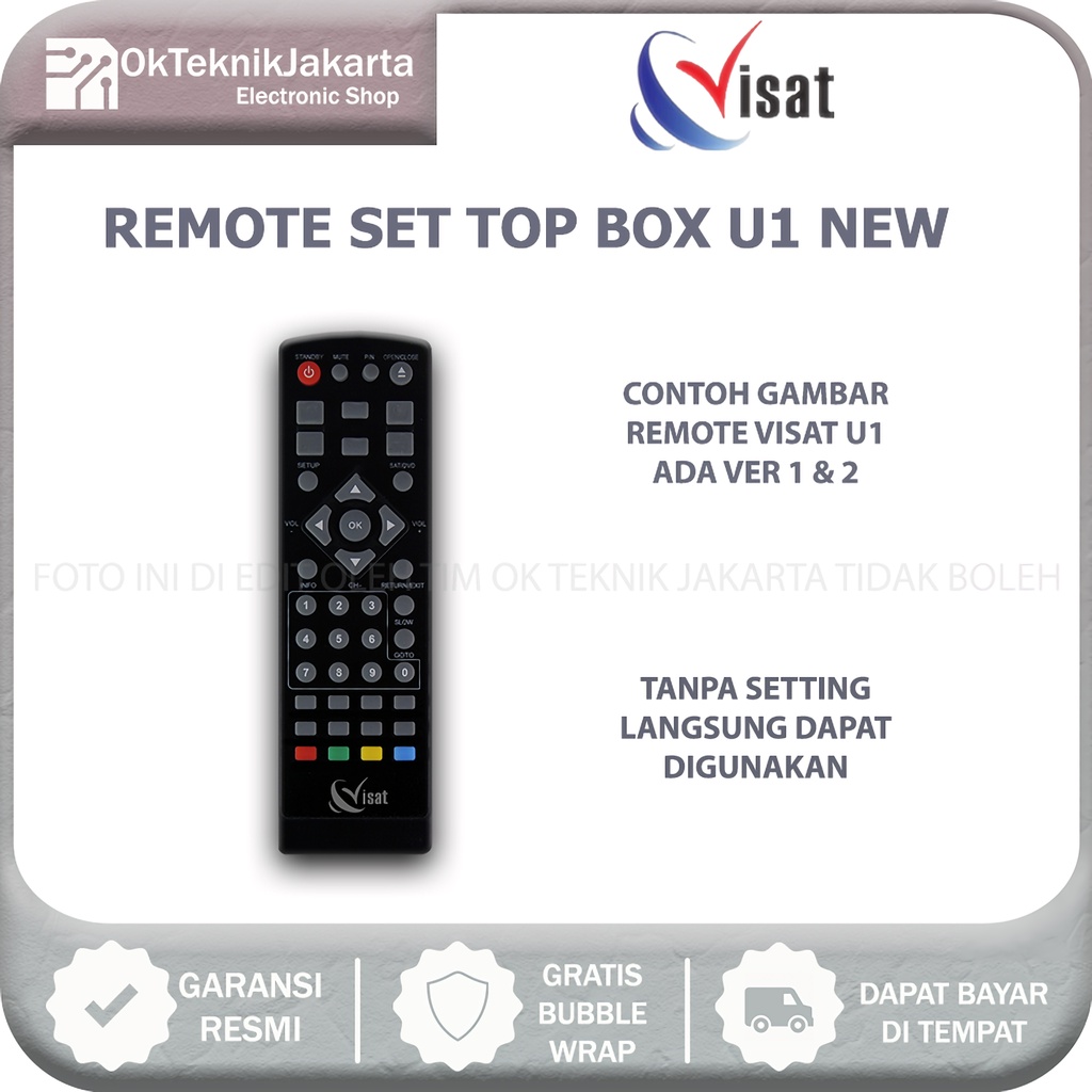 Remote Visat Set top box original