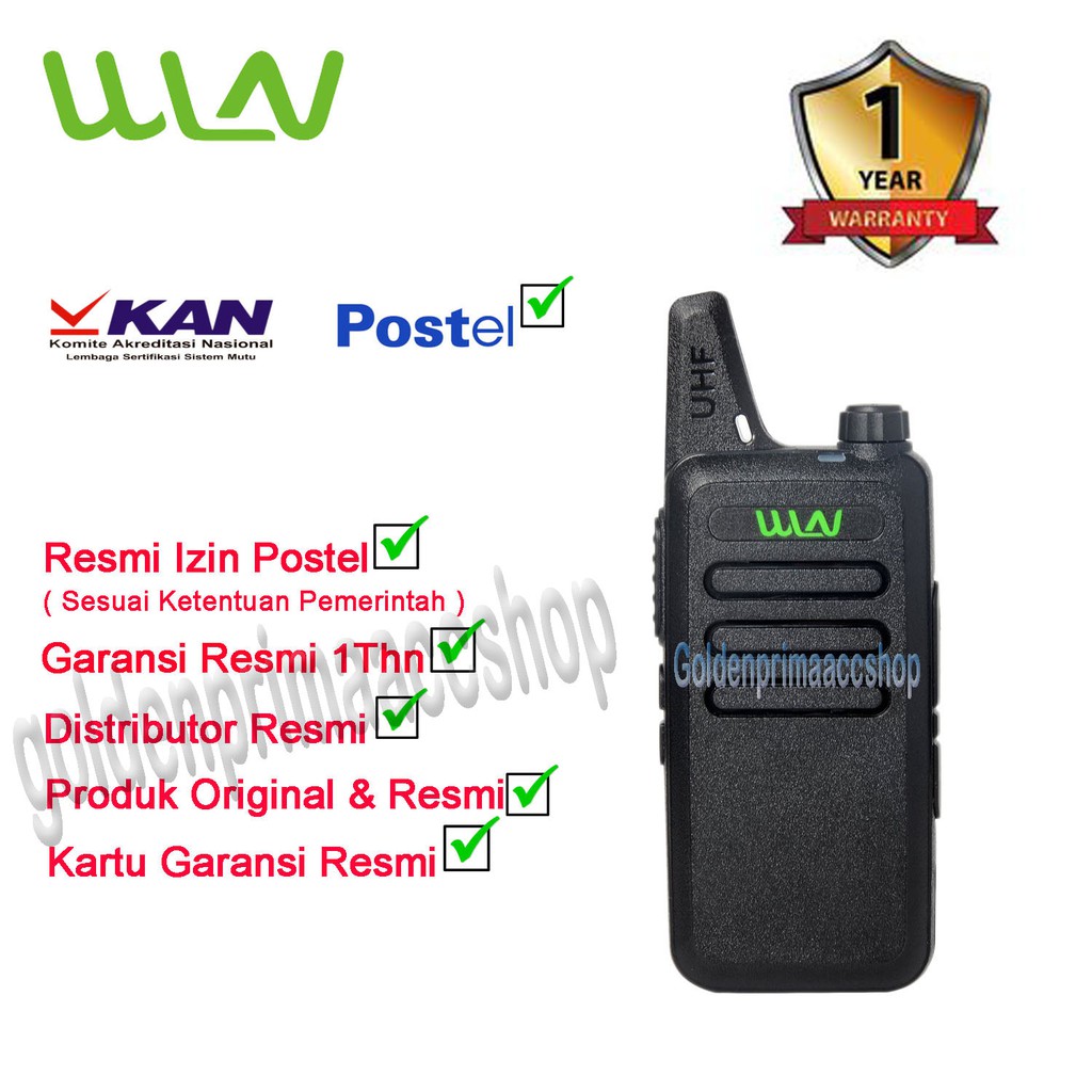 PAKET STANDART HT WLN KD-C1 HITAM,MERAH,PUTIH (TANPA DESKTOP/CHARGER DUDUK)