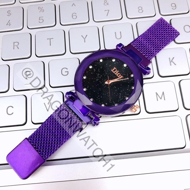 ［ready stok］Jam tangan magnet Rantai wanita rantai pasir s1001-Ungu